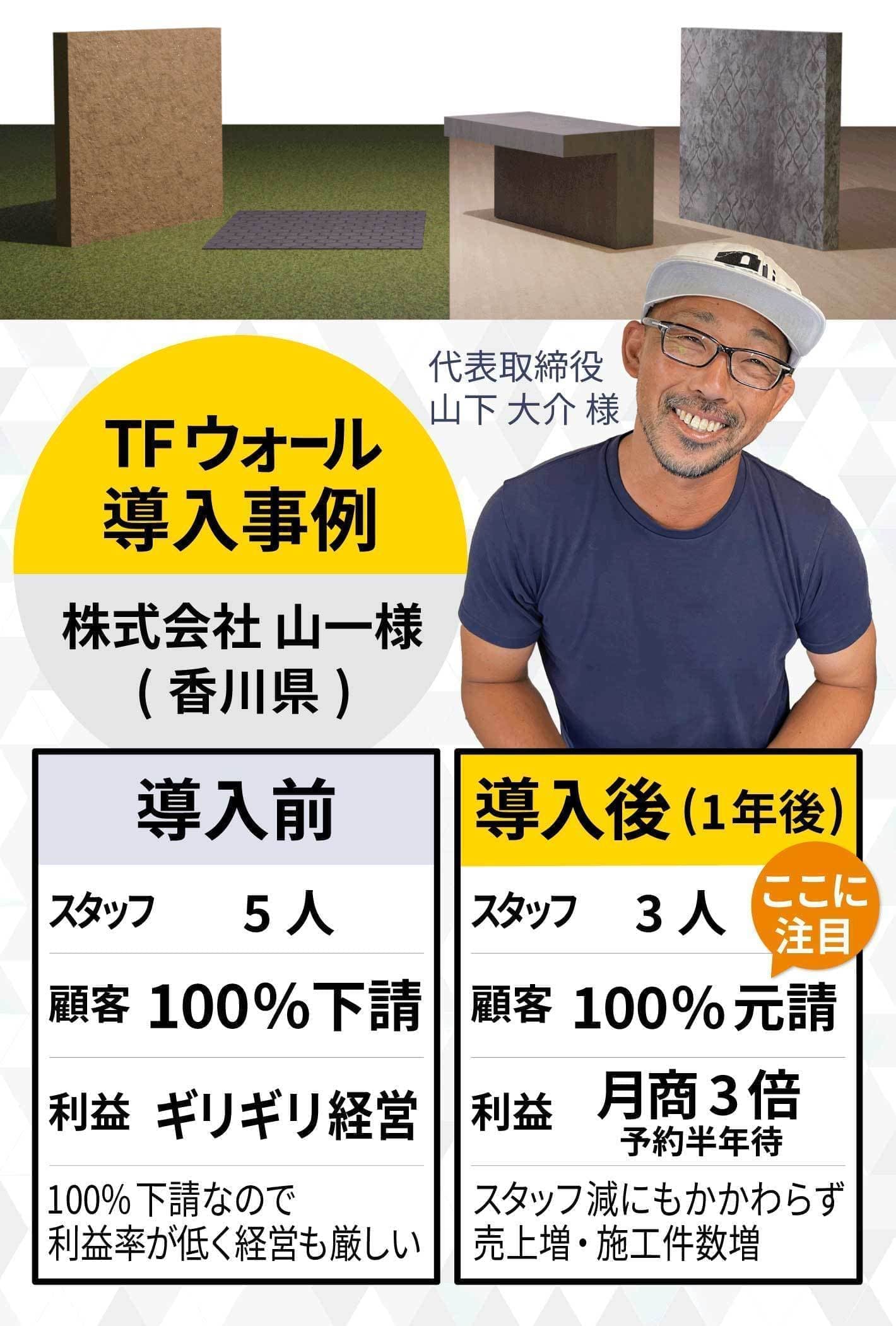 TFウォール導入事例 香川県 株式会社山一